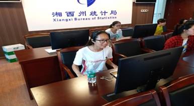 图为同学在进行民意调查